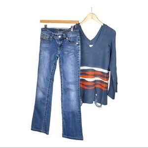 𝅺seven7 Low Rise 5 pocket jeans size 27